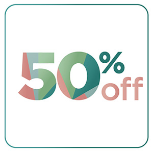 50% off