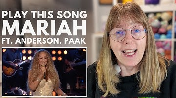 Thumbnail of So mellow! Mariah Carey 'Play This Song' ft  Anderson  Paak LIVE - Vocal Coach Reacts