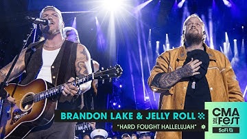 Thumbnail of Brandon Lake and Jelly Roll – “Hard Fought Hallelujah” | CMA Fest 2025