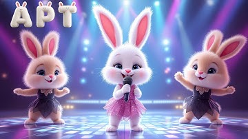Thumbnail of APT. BUNNY (Official Music Video) ROSÉ & Bruno Mars #kidssongs #apt #AnimalMusicStars #cover