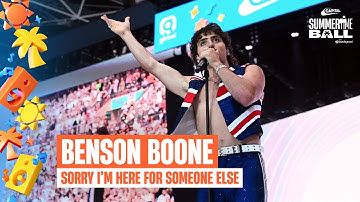 Thumbnail of Benson Boone - Sorry I'm Here For Someone Else (Live at Capital's Summertime Ball 2025) | Capital