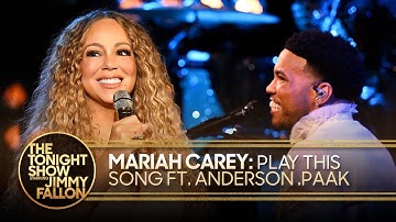 Thumbnail of Mariah Carey: Play This Song ft. Anderson .Paak | The Tonight Show Starring Jimmy Fallon