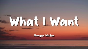 Thumbnail of Morgan Wallen - What I Want (feat. Tate McRae) (Lyric Video)
