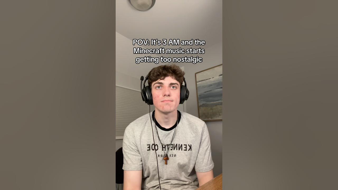 When the Minecraft music gets too nostalgic 🥹🥹