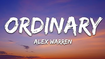 Thumbnail of Alex Warren - Ordinary (Lyrics)