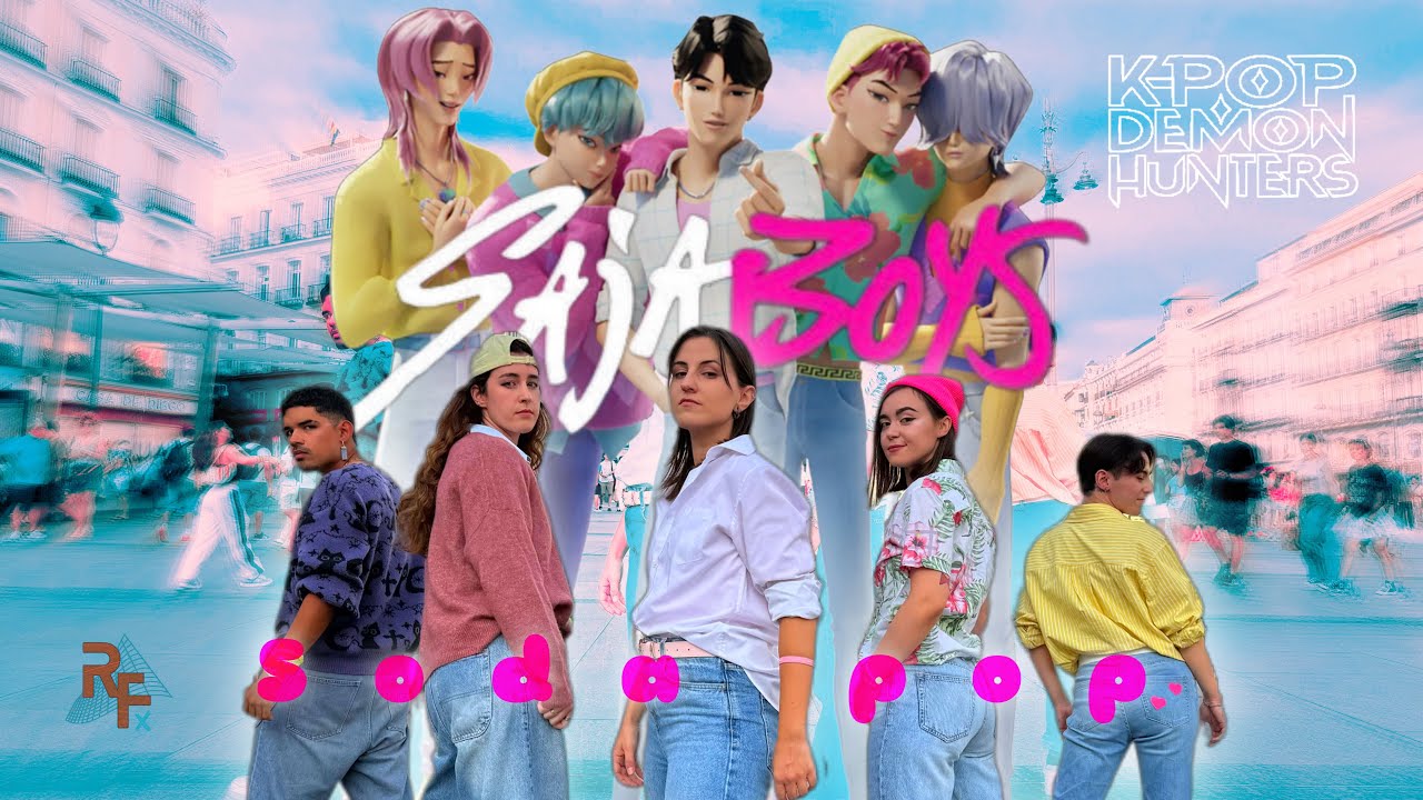 Thumbnail of [4K | SAJA BOYS 사자 보이즈 - SODA POP] K-POP DEMON HUNTERS IN PUBLIC ONE TAKE by RED FLAG | MADRID
