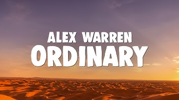 Thumbnail of Alex Warren - Ordinary | "out of the ordinary"