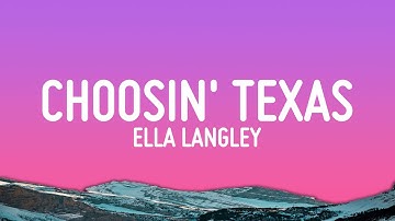 Thumbnail of Ella Langley - Choosin' Texas (Lyrics)