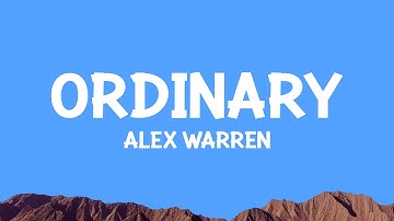 Thumbnail of Alex Warren - Ordinary (Lyrics)